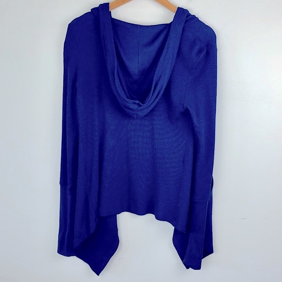 Mod-o-doc Thermal Blue Hooded Cardigan - Picture 8 of 9